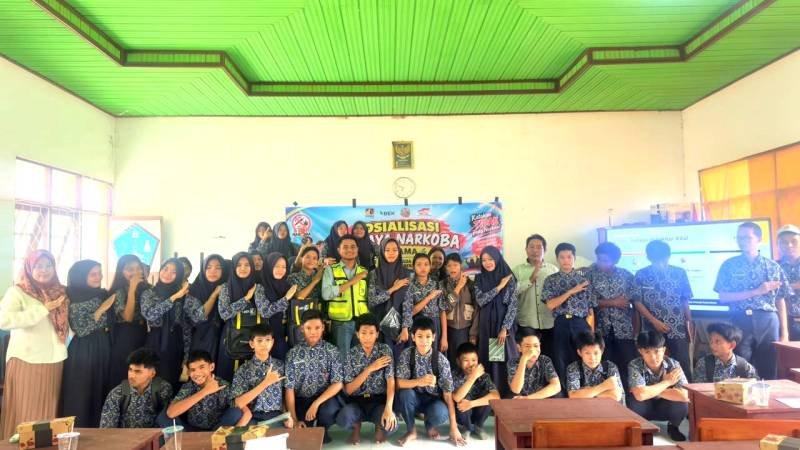 Tanamkan Hidup Sehat, PAMA BEKB Edukasi Pelajar Teweh Timur soal Narkoba